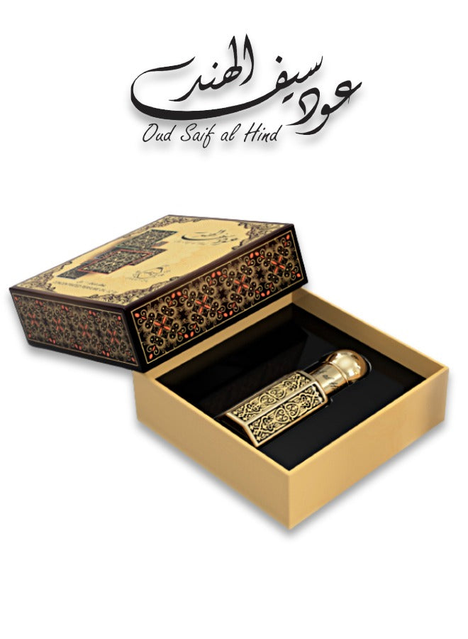 A to Z Creation Oud Saif Al Hind - Luxury Concentrated Perfume Oil 12mlPerfumes & FragrancesExquisitely packed in a compact bottle , Oud Saif Al Hind is an exquisite fragrance made from pure and matured high quality Indian Dahn Al Oudh. The crystal bottle